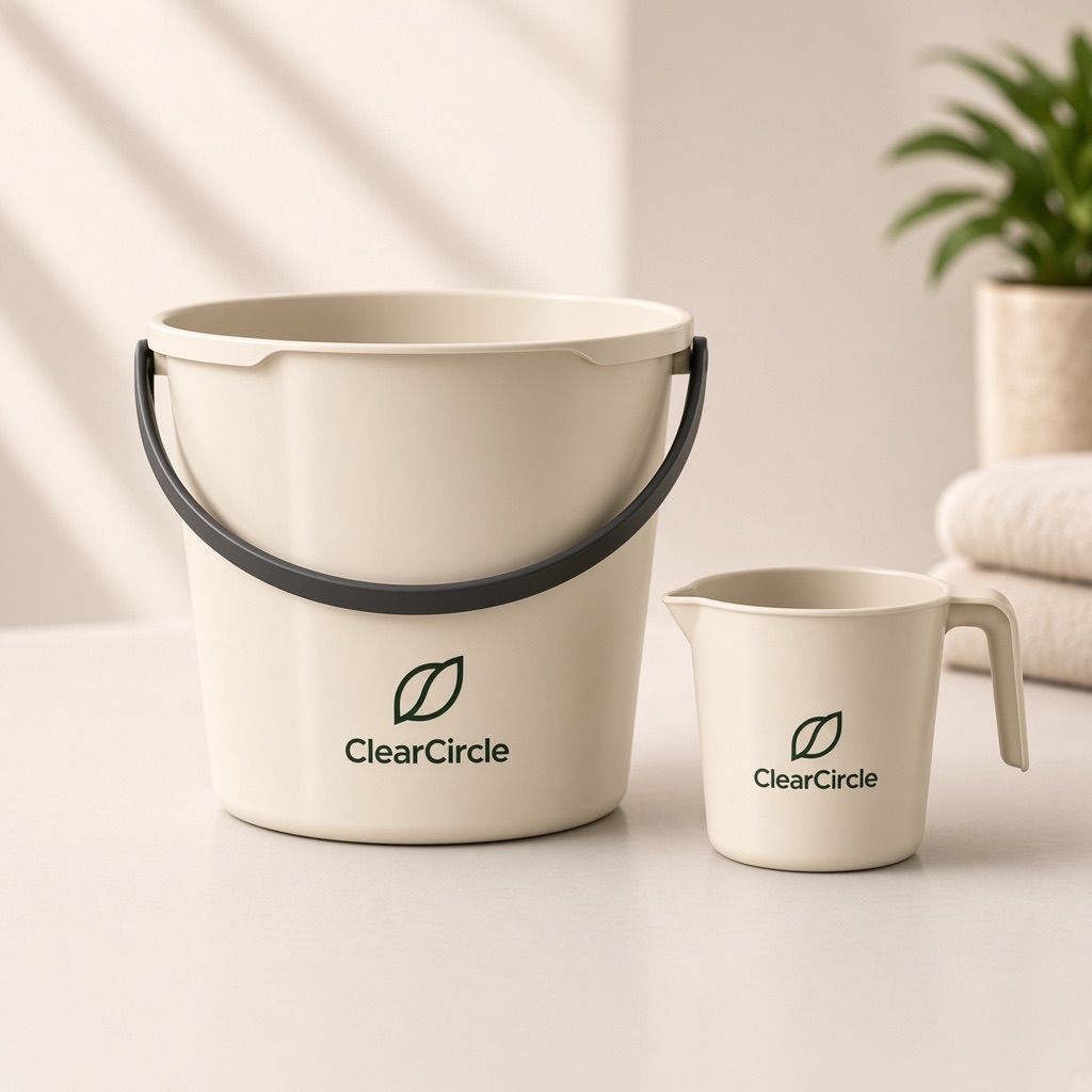 Ivory ClearCircle bucket and mug